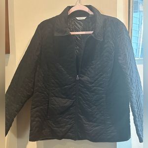 Black quilted lightweight jacket